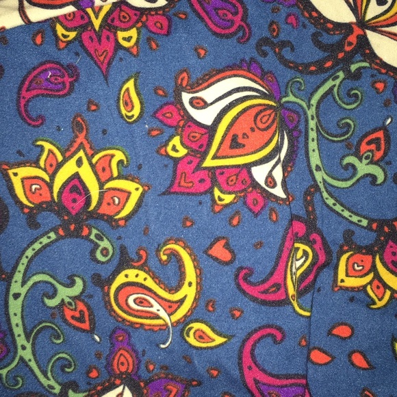 Lularoe BNWOT lotus floral leggings OS - Picture 1 of 1