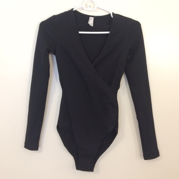 American Apparel Tops - American Apparel Cross-Front Bodysuit