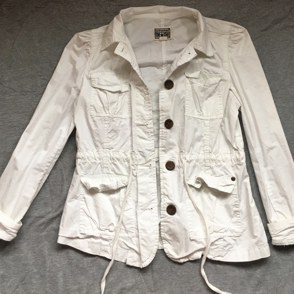 White Converse Jacket size Small