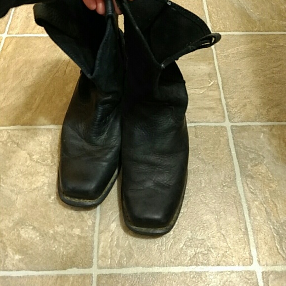 Men's black HD motorcycle boots