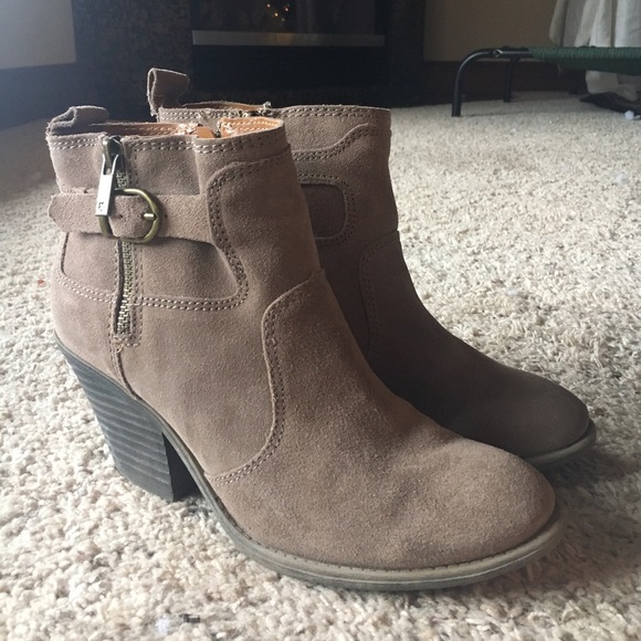Lucky brand booties. Suede.