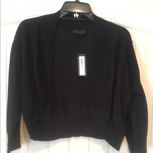 Black, Crop Sweater Cardigan