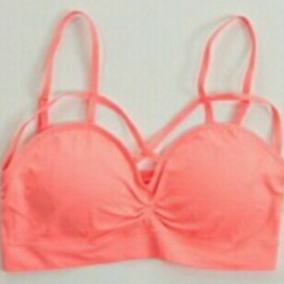 ⚜️Strappy Bralette-Coral⚜️ - Picture 2 of 4