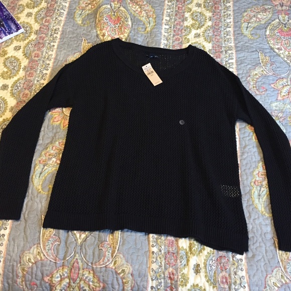 Black American Eagle Knitted Sweater