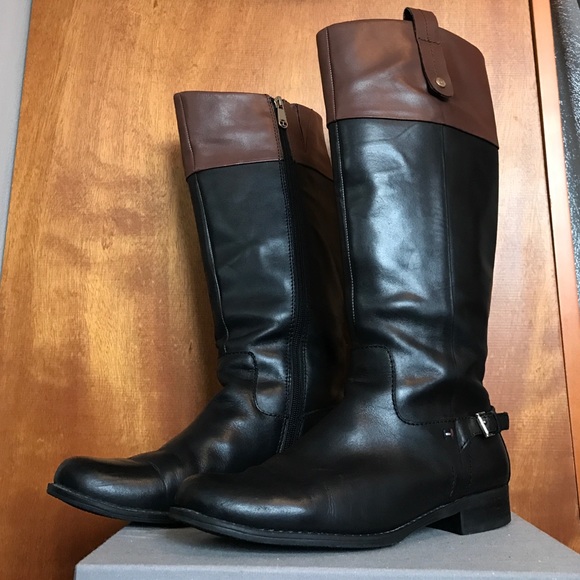 MOVING SALE!! Tommy Hilfiger TwoTone Leather Boots