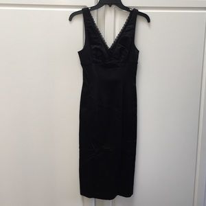 Bebe Black Satin Dress