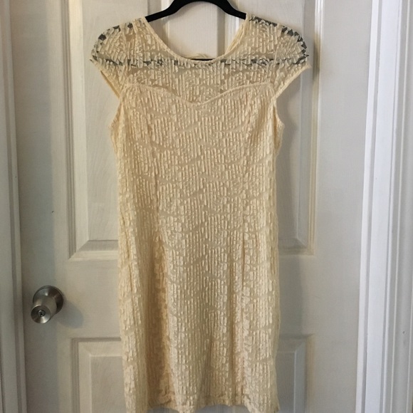 Lace off white dress