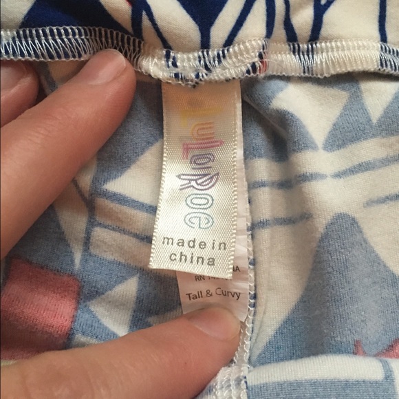 Lularoe Tall and Curvy leggings in a Aztec Print - Picture 3 of 3