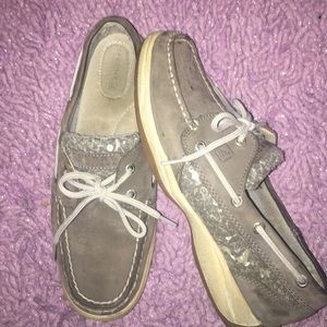 Sequin gray sperrys