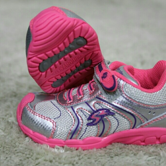 Stride rite M2P Baby Silver Sterling Pink new