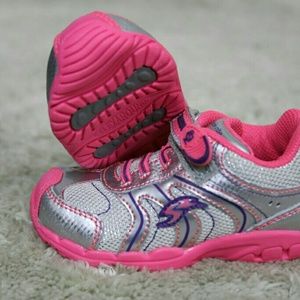 Stride rite M2P Baby Silver Sterling Pink new