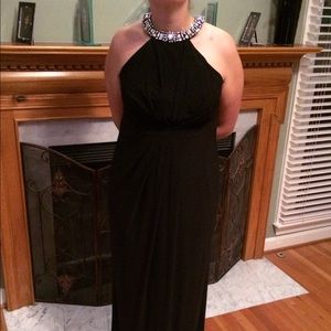 Adrianna Papell full length blk formal NWT