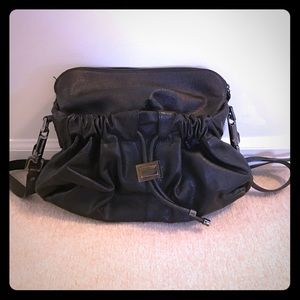 Black Leather Burberry Satchel