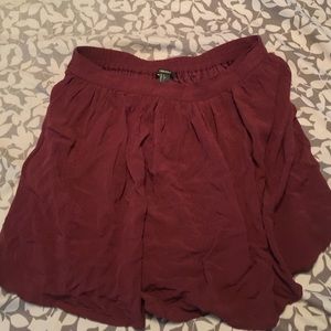 Forever 21 burgundy skater skirt