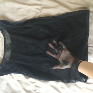 Black Lacy Tanktop