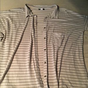 Striped button up