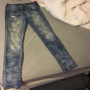 American Eagle Acid Wash Skinny Jeans