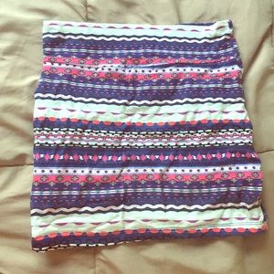 Aztec Patterned Pencil Skirt