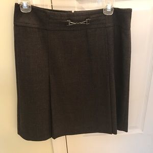 Ann Taylor brown tweed skirt.