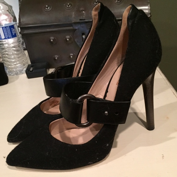 Black reed Krakoff heels never worn