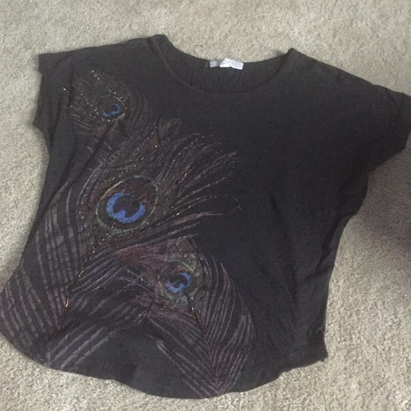 Unique Peacock Crop Top