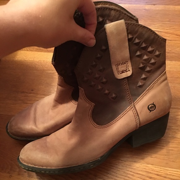 Partial leather booties size 8.5