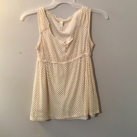 Polka dot lace blouse