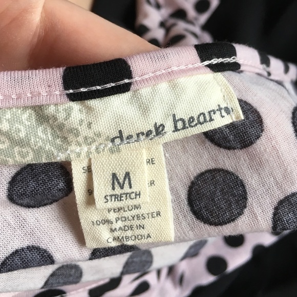 Pink/Black Polka-Dot top - Picture 4 of 4