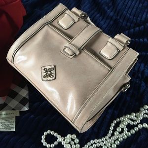 VERA WANG Logo-Embellished Blush Purse