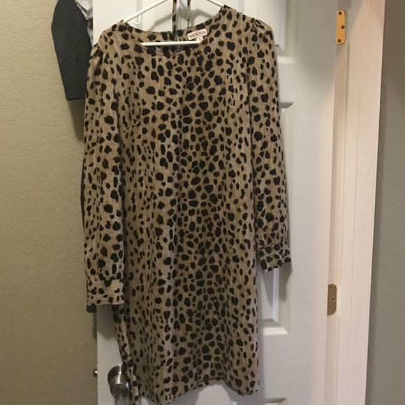 Leopard print dress