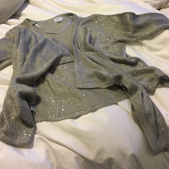 Knitted sequined sweater