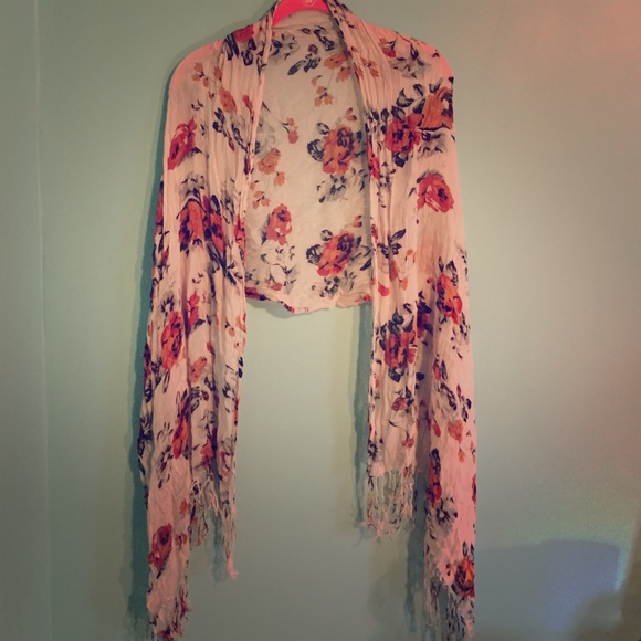 Lightweight Floral Scarf