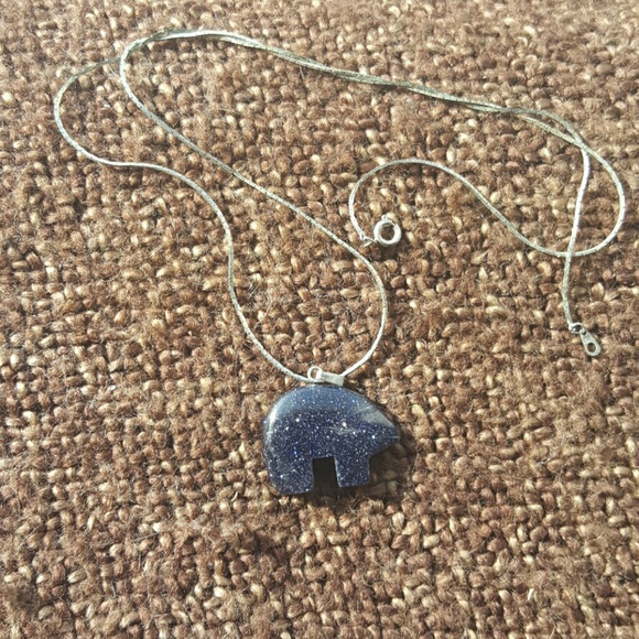 Purple Bear necklace