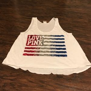 Pink crop tank