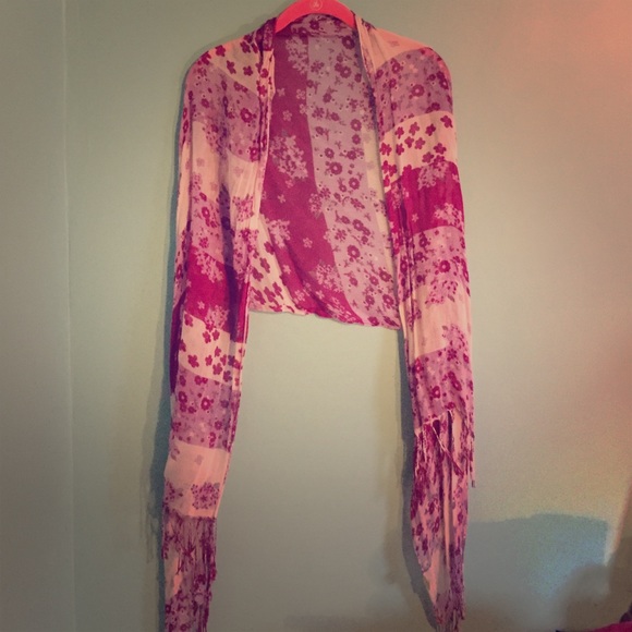 Lightweight Floral Scarf