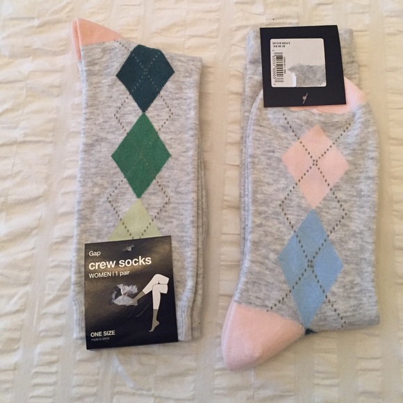SOLD j. Crew argyle trouser socks 2 pair NWT