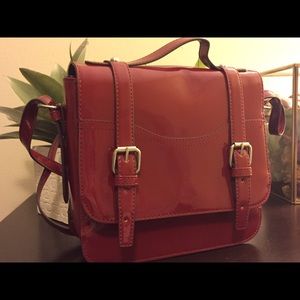 Dark red oxford style bag