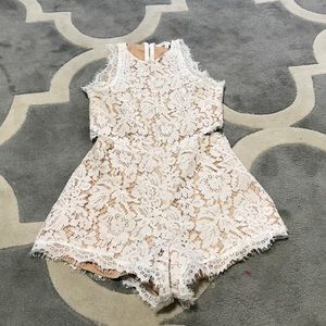 White lace romper