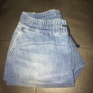 Men's denim joggers
