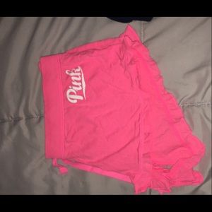 VS pink shorts