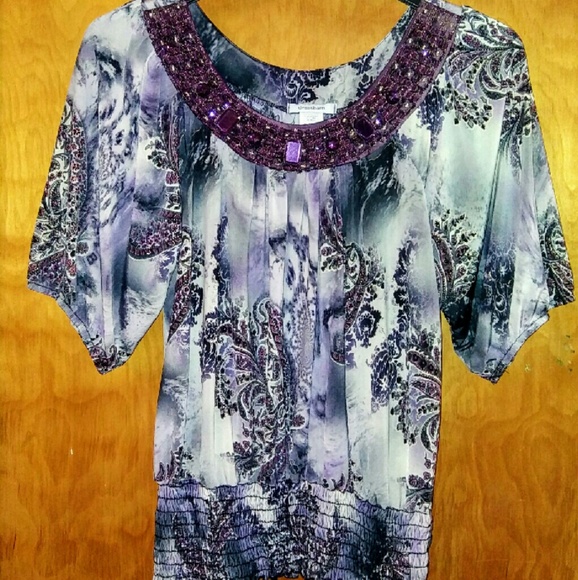 Vintage Dress Barn 1/2 sleeve top