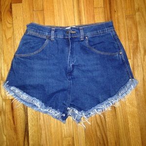 Zara Trafaluc Distressed jean shorts