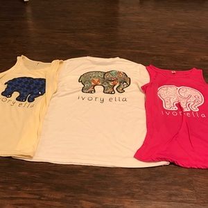 Bundle of 3 ivory Ella shirts