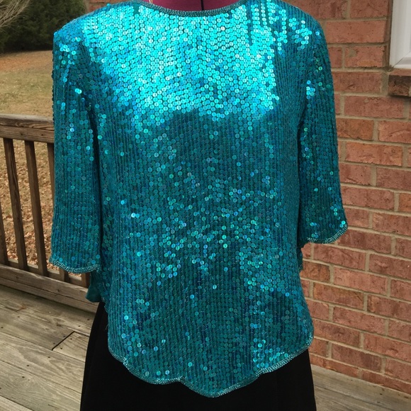 Sequined Mother of the Bride Formal Top