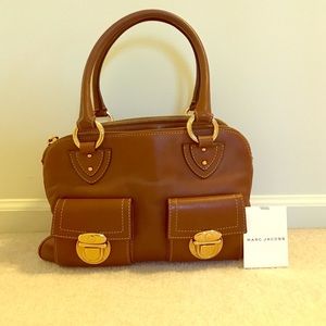 Marc Jacobs Blake Brown Leather Satchel Handbag