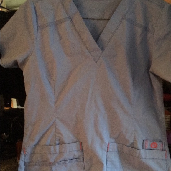 Wonder wink ceil blue scrub top XS