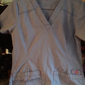 Wonder wink ceil blue scrub top XS