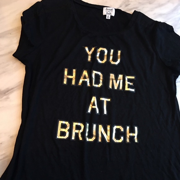 Sunset & Sixth M fun brunch tee