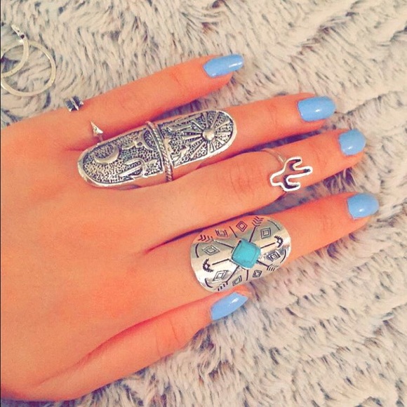 🌙 Magnolia ring set ✨ - Picture 4 of 4