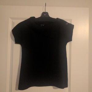 Theory Cap-Sleeve Cashmere Sweater